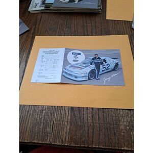 Vintage Jimmy Means 52 Alka-Seltzer Racing Team Fold-Out Driver Card NASCAR 1989